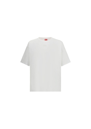 Diesel White Cotton T-Shirt - S