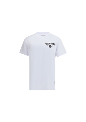 Philipp Plein White Cotton T-Shirt - L