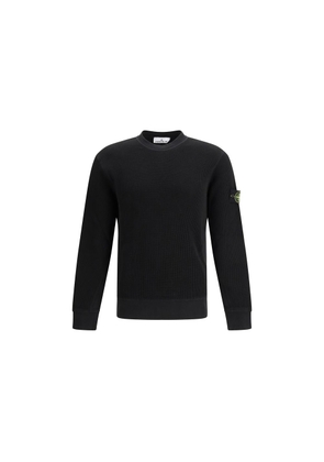 Stone Island Black Cotton Sweatshirt - XXL