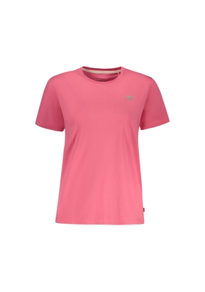 Guess Jeans Pink Cotton T-Shirt - XS