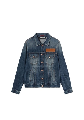 Palm Angels Blue Cotton Denim Jacket - L