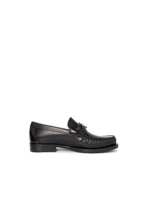 Salvatore Ferragamo Black Calfskin Slip-On Loafers - EU41/US8