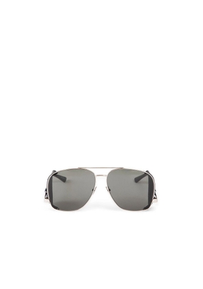 Saint Laurent Silver Metal Sunglasses