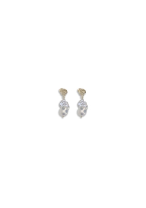 Magda Butrym Gold Pearl Earrings - One Size