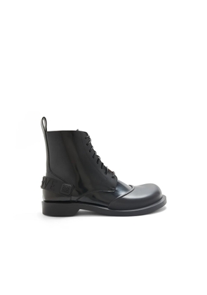 Loewe Black Calfskin Lace-Up Boots - EU42/US9