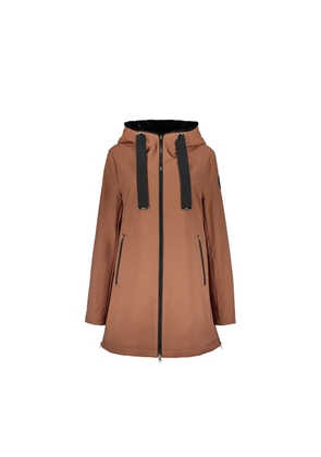 Herno Brown Polyester Full-Length Jacket - 36