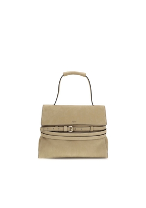 Moschino Beige Calf Leather Bos Taurus Handbag