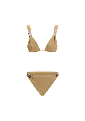 Oséree Gold Polyamide Bikini - M