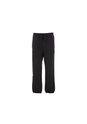 Y-3 Black Cotton Joggers (Workout Pants) - L