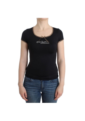 Roberto Cavalli Black Elastane Top - IT46
