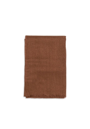 Brunello Cucinelli Brown Cashmere Scarf