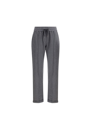Brunello Cucinelli Gray Cotton Casual Pants - S