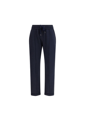 Brunello Cucinelli Blue Cotton Joggers (Workout Pants) - S