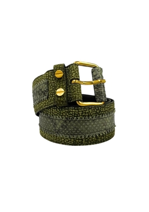 Borbonese Green Genuine Leather Women Belt - UNI