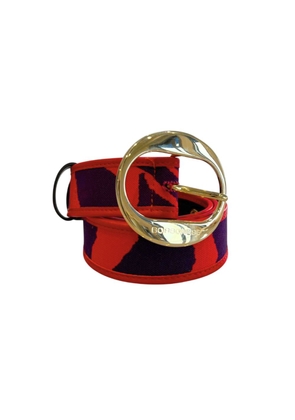 Borbonese Orange Genuine Leather Women Belt - UNI