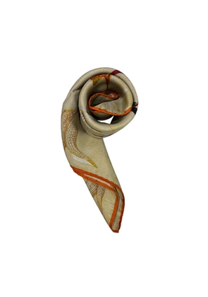 Borbonese Beige Silk Women Scarf