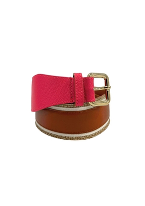 Borbonese Pink Genuine Leather Women Belt - UNI