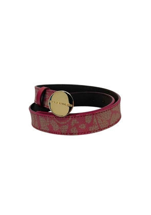 Borbonese Red Genuine Leather Women Belt - UNI