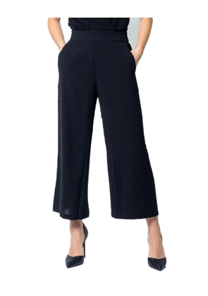 Vila Clothes Black Viscose Casual Pants - 38