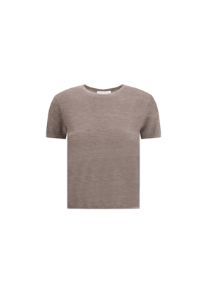 Lisa Yang Brown Cashmere T-Shirt - 2