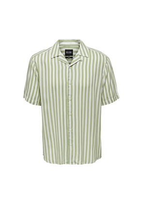 Only & Sons Bicolor Cotton Pattern Shirt - 2XL