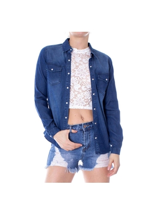 Vila Clothes Blue Denim Shirt - M