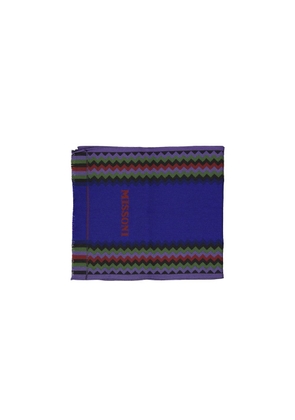 Missoni Blue Wool Scarf