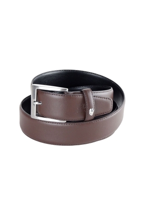 Cavalli Class Brown Leather Calfskin Belt - 110 cm / 44 Inches