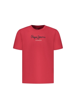 Pepe Jeans Red Cotton Men T-Shirt - S