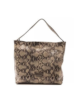 Pompei Donatella Brown Leather Women Shoulder Bag