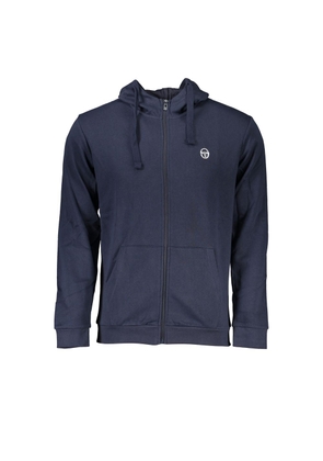 Sergio Tacchini Blue Cotton Men Sweater - L