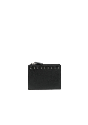 Valentino Garavani Black Calfskin Cardholder