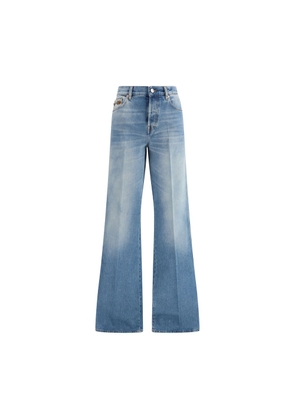 Gucci Light Blue Cotton Flared Jeans - W25