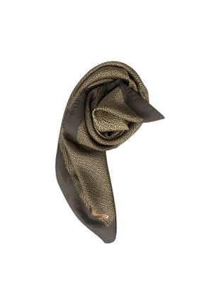Borbonese Grey Silk Women Scarf