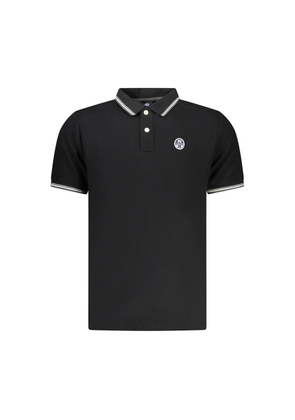 North Sails Black Cotton Men's Polo Shirt - S