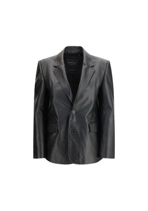 Balenciaga Black Leather Jacket - M