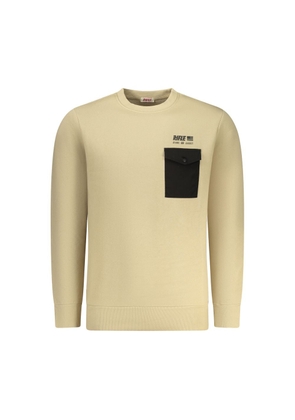 Rifle Beige Cotton Men's Sweatshirt - M