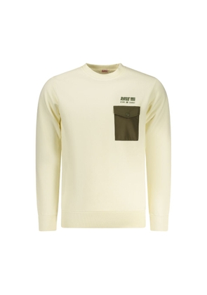 Rifle White Cotton Men's Sweatshirt - M