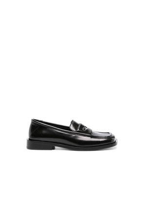 The Attico Black Calfskin Slip-On Loafers - EU36/US6