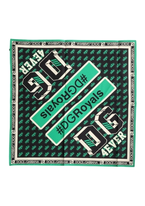 Dolce & Gabbana Multicolor #DGRoyals Square Foulard 50.5cm x 50cm Scarf