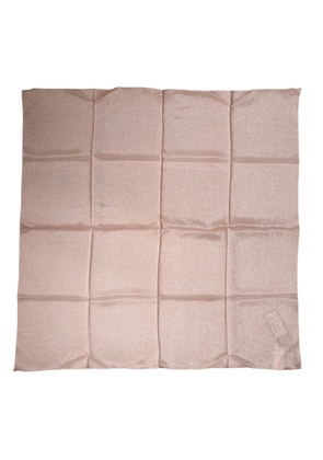 Dolce & Gabbana Light Pink Silk Blend Square Foulard 87.5cm x86.5cm Scarf