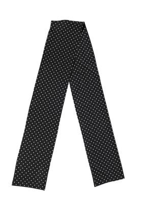 Dolce & Gabbana Black Polka Dot Neck Wrap Foulard 133.5cm x 12.5cm Scarf