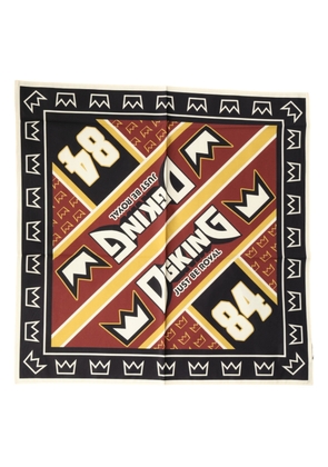 Dolce & Gabbana Multicolor DG King Square Foulard Men 50.5cm x 50cm Scarf