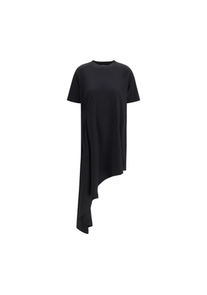 Loulou De Saison Black Cotton Casual Dress - L