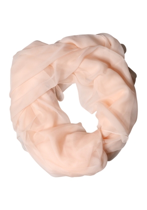 Dolce & Gabbana Light Pink Stole Silk Neck Wrap Shawl  Scarf