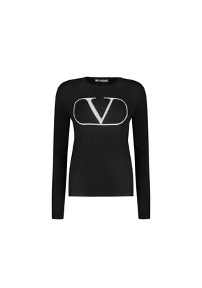 Valentino Black Virgin Wool Sweatshirt - 42
