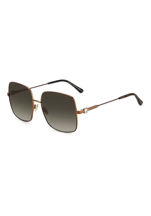 Jimmy Choo Brown Metal Sunglasses