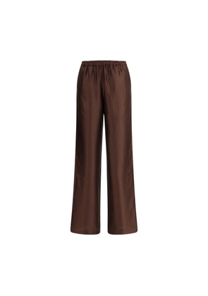 Loulou De Saison Brown Viscose Casual Pants - L