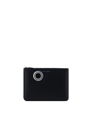 Comme Des Garçons Black Calf Leather Bos Taurus Wallet