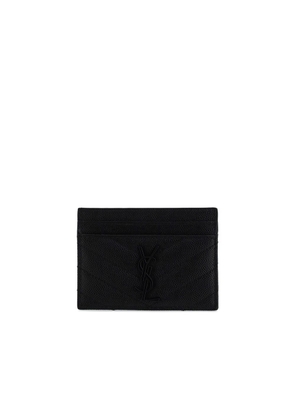 Saint Laurent Black Calf Leather Bos Taurus Wallet